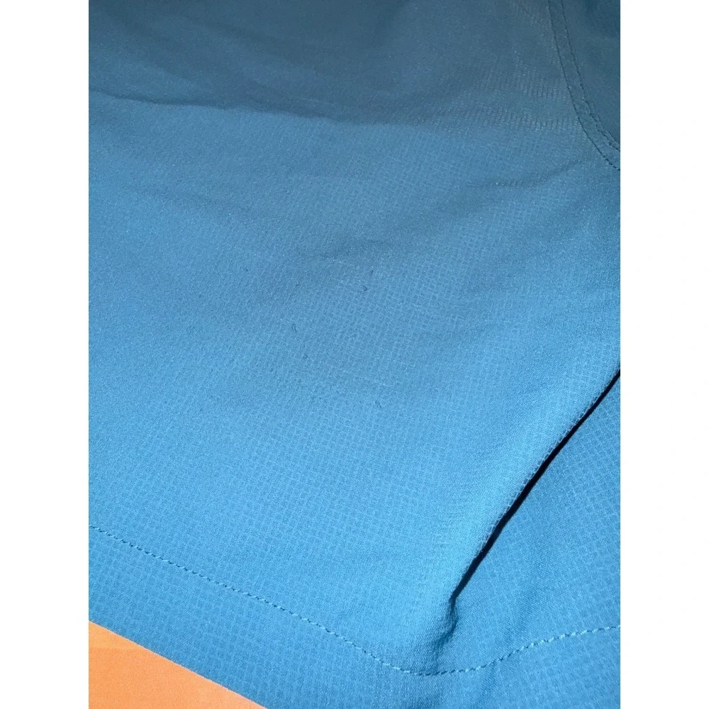 Hurley Mens‎ Blue Grid Textured Board Shorts Size Large Athletic Swim Trunks